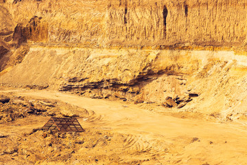 Background sand special for construction. Construction industry.