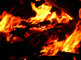 Fototapeta premium holi ka dahan fire flame camp fire