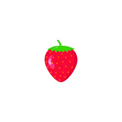 Vector strawberry isolated on white background.