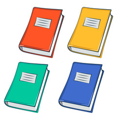 Notebooks. School supplies isolated. Back to school theme. Flat vector illustration.