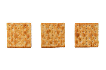 Cracker on a white background.