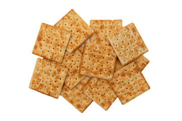 Cracker on a white background.