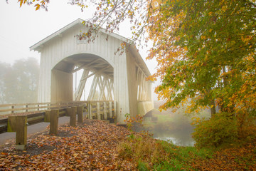 Gilkey covered bridge near Sio, Oregon