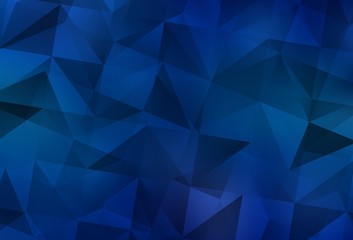 Light BLUE vector abstract mosaic backdrop.