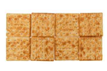 Cracker on a white background.