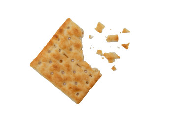 Cracker on a white background.