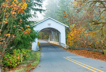 Hannah covered bridge near Sio, Oregon