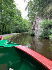 Fototapeta premium canoe on the river