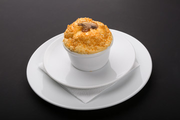 Baked mushrooms with cheese