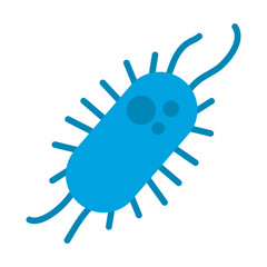 cancer cell shape icon, flat style