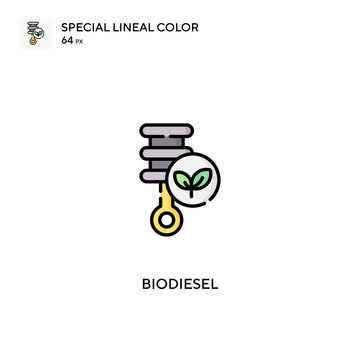 Biodiesel Simple vector icon. Biodiesel icons for your business project