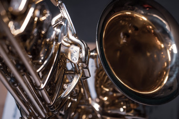 saxophone moving parts shot