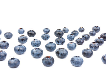 Blueberry isolated. Blueberry on white background. Bilberry. Clipping path.