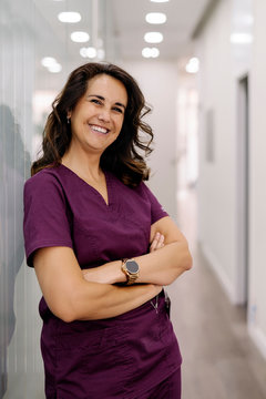 Portrait of a beautiful dentist