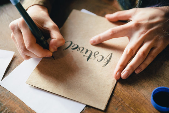 Anonymous practicing calligraphy