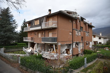 Earthquake in Amatrice in the center of Italy