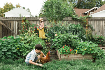 Working in the Garden