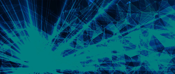 Quantum processing. Deep learning artificial intelligence. Future new technology  for business or science presentation