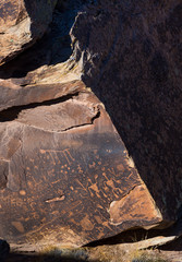 Petroglyphs, Petrified Forest National Park, Arizona, USA, America
