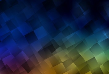 Dark Multicolor vector background with rectangles.