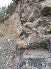 Ancient stone rocks in the Ural mountains