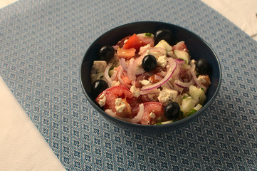 Delicious and fresh greek salad