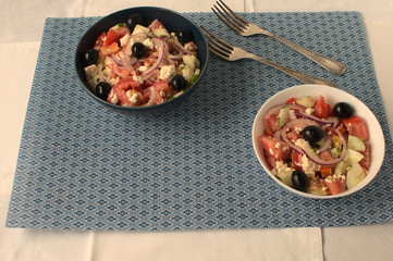 Delicious and fresh greek salad