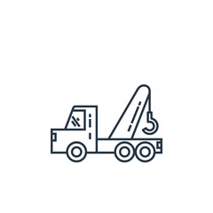 Fototapeta na wymiar crane icon vector from construction concept. Thin line illustration of crane editable stroke. crane linear sign for use on web and mobile apps, logo, print media..