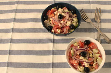 Delicious and fresh greek salad