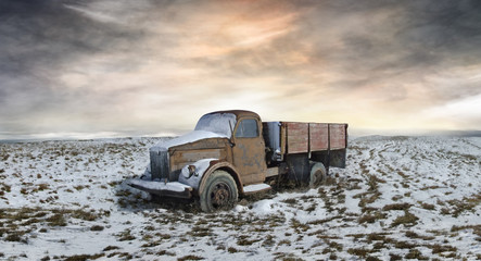 Rusty old truck