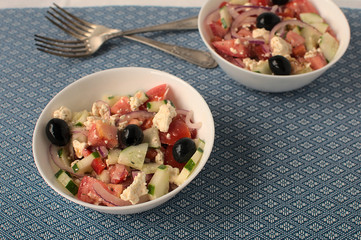 Delicious and fresh greek salad