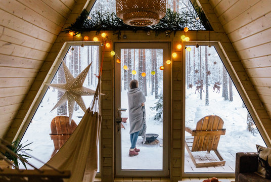 Fototapeta Christmas at the countryside