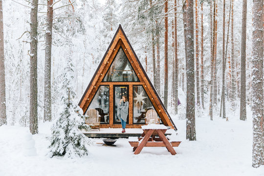 Cozy a-frame cabin