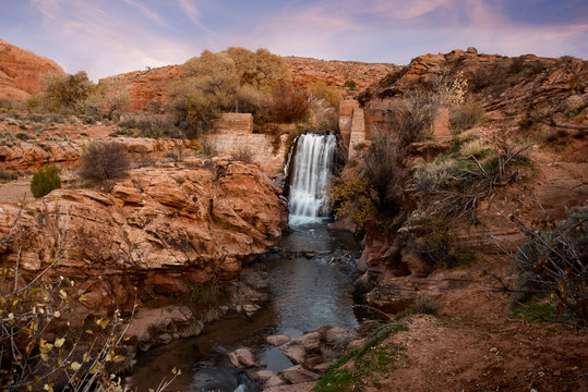 Hike To Mill Creek At Sunset, Moab Utah