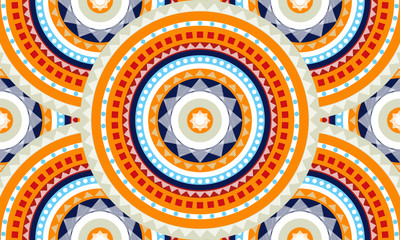 Abstract circle pattern, seamless pattern	