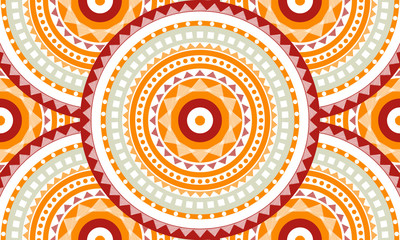 Abstract circle pattern, seamless pattern	 - 371258285