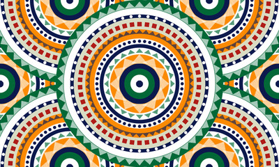 Abstract circle pattern, seamless pattern	