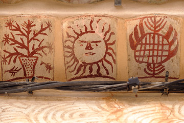 tejas policromadas, Sa Vilanova, Esporles, Mallorca, balearic islands, Spain