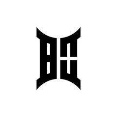 BO monogram logo with curved side