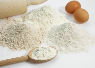 Flour and Eggs, Ingredients for Cake's Recipe