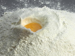 Wheat Flour and Egg, Ingredients for Cake's Recipe