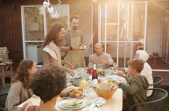 Finishing Festive Table Setting