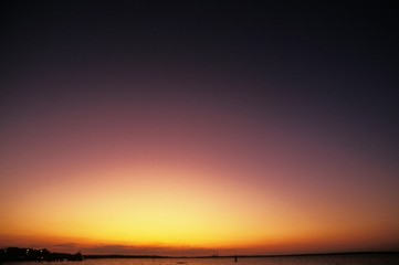 Sunset on Monroe Lake in Florida