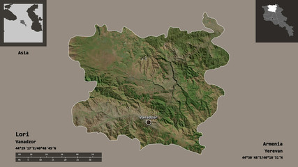 Lori, province of Armenia,. Previews. Satellite