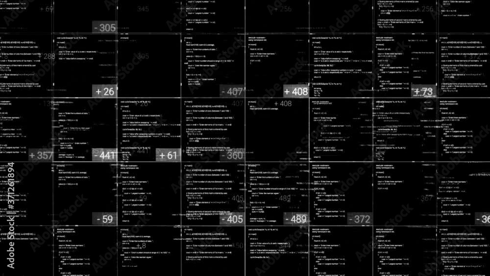 Poster digital table with data and numbers on black backgroun. animation. business table with statistics an