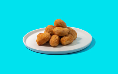 Tapas croquettes, traditional Spanish or French snack
