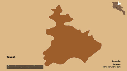 Tavush, province of Armenia, zoomed. Pattern