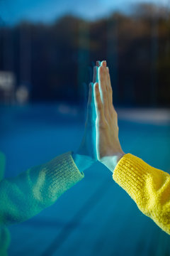 Glowing hand