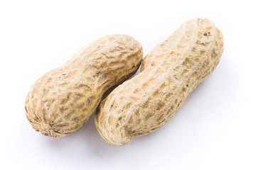 peanuts isolated on white background