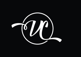 Initial Monogram Letter V C Logo Design Vector Template. Graphic Alphabet Symbol for Corporate Business Identity